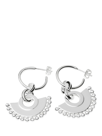 Missoma Zenyu Chandelier Hoop Earrings - view 2, Silver