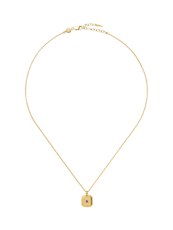 Missoma Birthstone Ridged Pendant Necklace - view 2, February/Amethyst