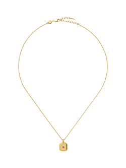 Missoma Birthstone Ridged Pendant Necklace - view 2, July/Ruby