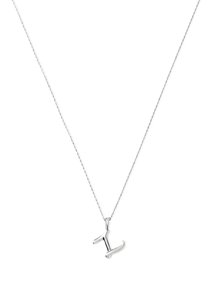 Missoma Curly Molten Mini Initial Pendant Necklace, Z