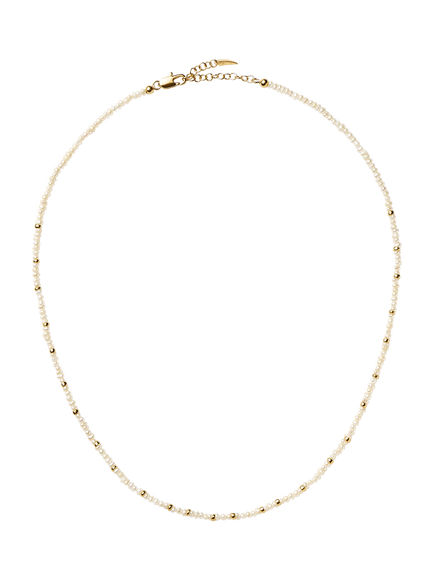 Missoma Beaded Necklace, Gold/Pearl, Gold/Pearl