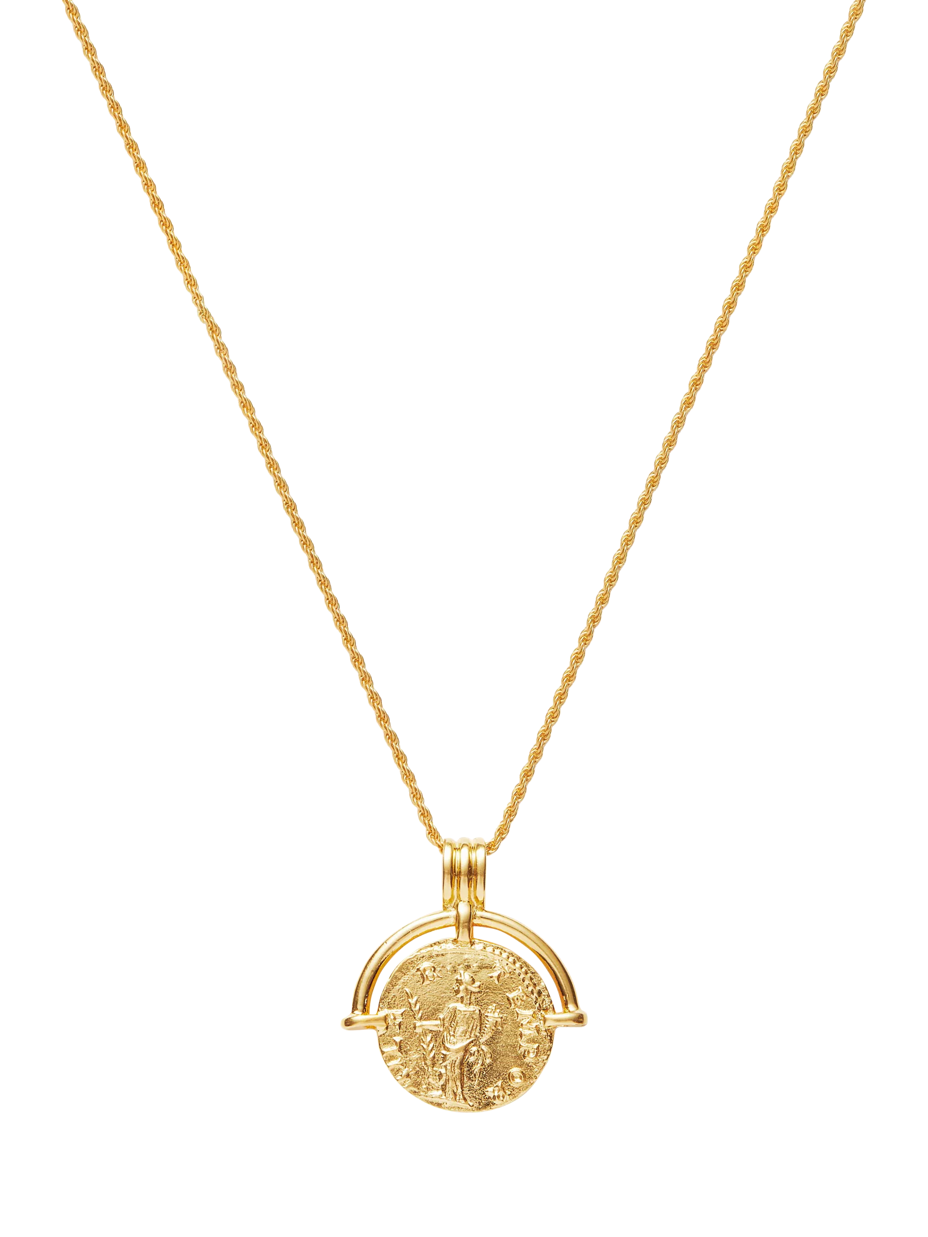 Missoma Lucy Williams Coin Pendant Necklace, Gold