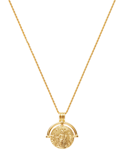 Missoma Lucy Williams Coin Pendant Necklace, Gold, Gold