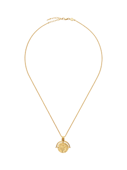 Missoma Lucy Williams Coin Pendant Necklace, Gold - view 2, Gold