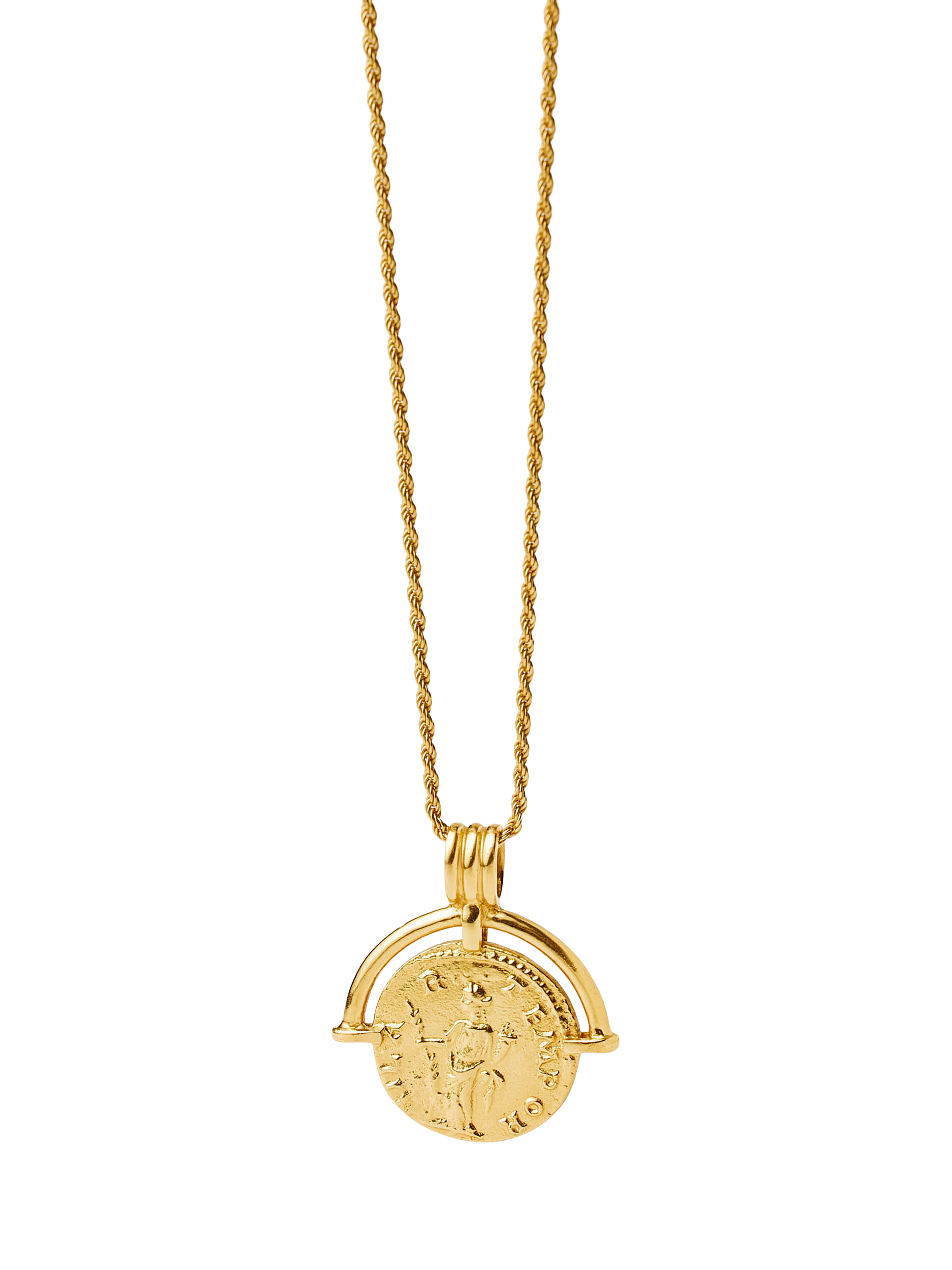 Missoma Lucy Williams Coin Pendant Necklace, Gold