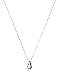 Missoma Sculptural Droplet Pendant Necklace, Silver, Silver