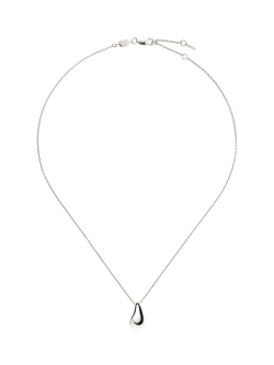 Missoma Sculptural Droplet Pendant Necklace, Silver - view 2, Silver