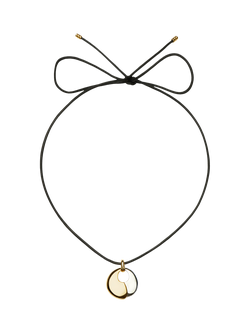 Missoma Sculpted Pebble Pendant Necklace, Multi - view 2, Multi