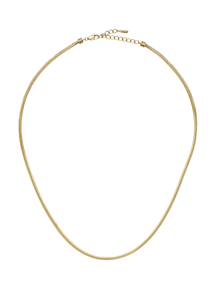 Missoma Slim Snake Chain Necklace, Gold, Gold