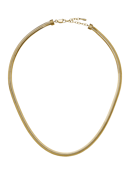Missoma Classic Wide Snake Chain Necklace, Gold, Gold