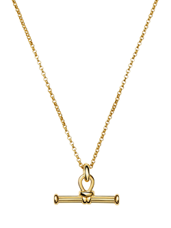 Missoma T-Bar Ridge Necklace, Gold