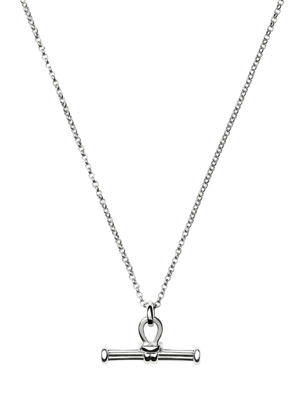 Missoma T-Bar Ridge Necklace, Silver