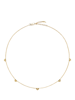 Missoma Mini Heart Charm Choker Necklace, Gold