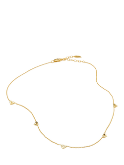 Missoma Mini Heart Charm Choker Necklace - view 2, Gold