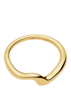 Missoma Molten Wave Stacking Ring, Gold - view 2, Gold