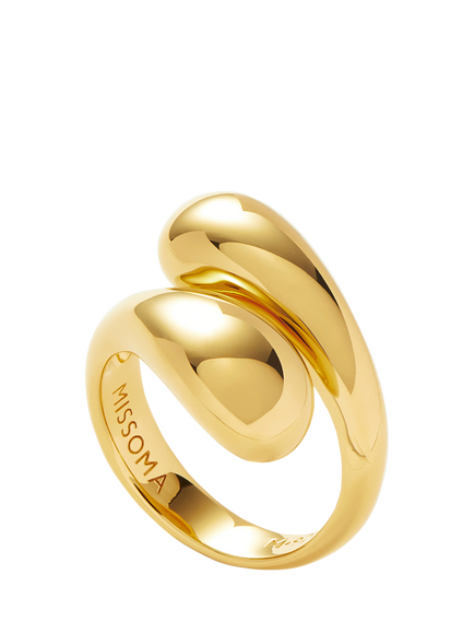 Missoma Sculptural Twist Ring, Gold, Gold