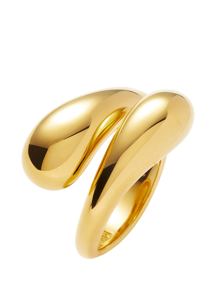 Missoma Sculptural Twist Ring, Gold - view 2, Gold