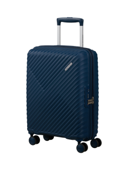 American Tourister Diablast 4-Wheel Cabin Suitcase, 35L, Darkwave Blue