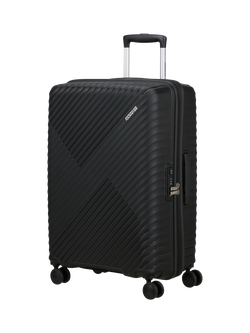 American Tourister Diablast 4-Wheel Medium Suitcase, 91L, Black Code