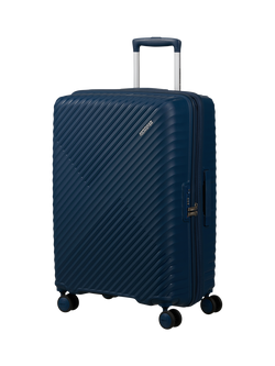 American Tourister Diablast 4-Wheel Medium Suitcase, 91L, Darkwave Blue