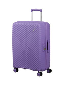American Tourister Diablast 4-Wheel Medium Suitcase, 91L, Purple Pulse
