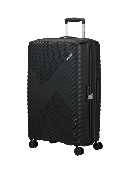 American Tourister Diablast 4-Wheel Large Suitcase, 111L, Black Code