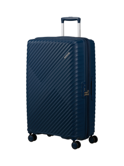 American Tourister Diablast 4-Wheel Large Suitcase, 111L, Darkwave Blue