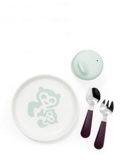 Stokke Munch Essentials Weaning Set, Soft Mint, Soft Mint