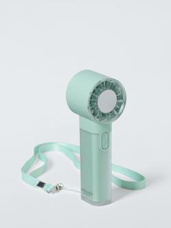 John Lewis High Power Handheld Fan, Mint