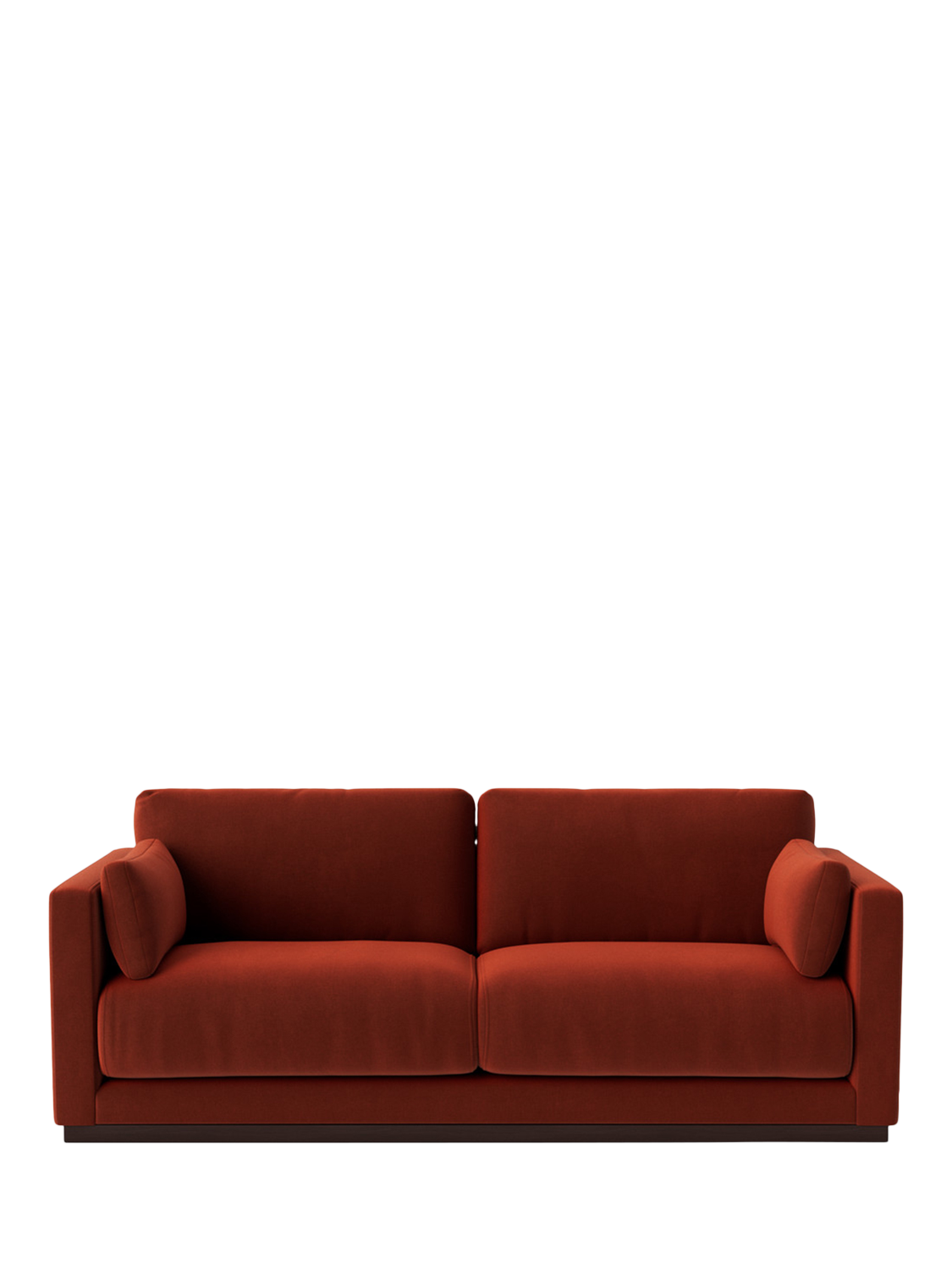Alesund Range, Swoon Alesund Medium 2 Seater Sofa, Crushed Velvet Harissa