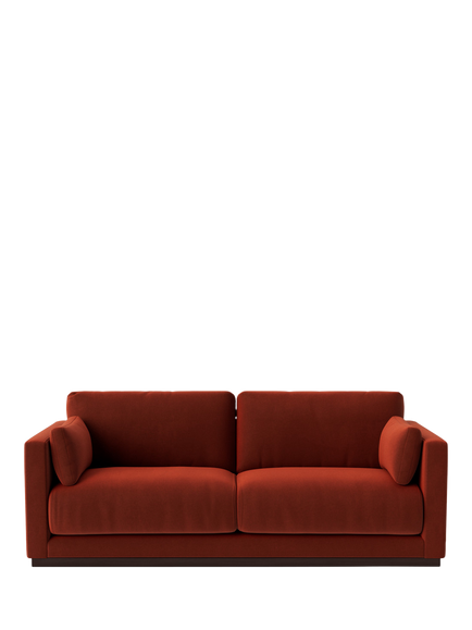 Swoon Alesund Medium 2 Seater Sofa, Crushed Velvet Harissa
