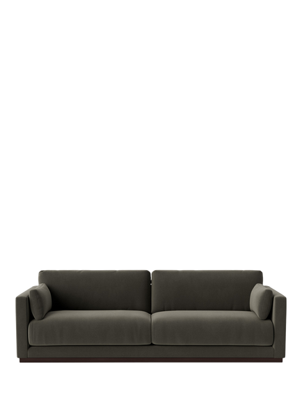 Swoon Alesund Large 3 Seater Sofa, Crushed Velvet Spruce
