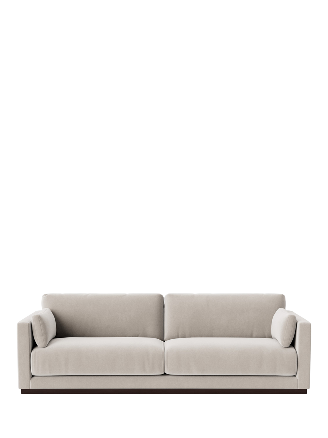 Alesund Range, Swoon Alesund Large 3 Seater Sofa, Crushed Velvet Ecru