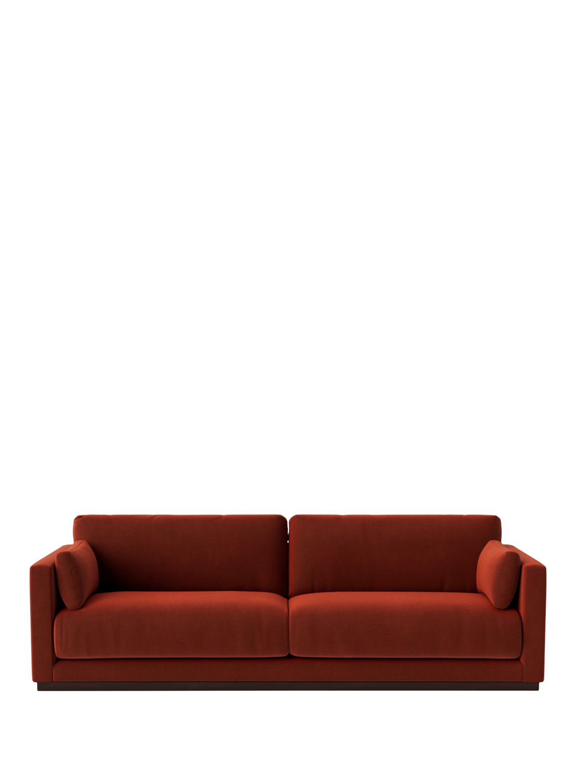 Alesund Range, Swoon Alesund Large 3 Seater Sofa, Crushed Velvet Harissa
