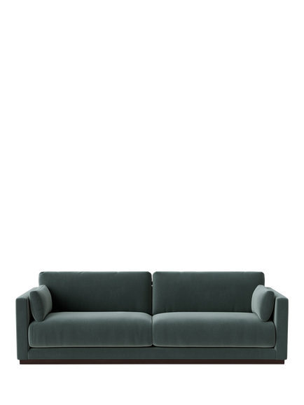 Swoon Alesund Large 3 Seater Sofa, Crushed Velvet Hydro