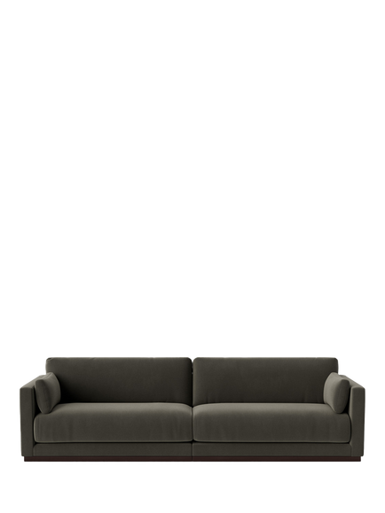 Swoon Alesund Grand 4 Seater Sofa, Crushed Velvet Spruce