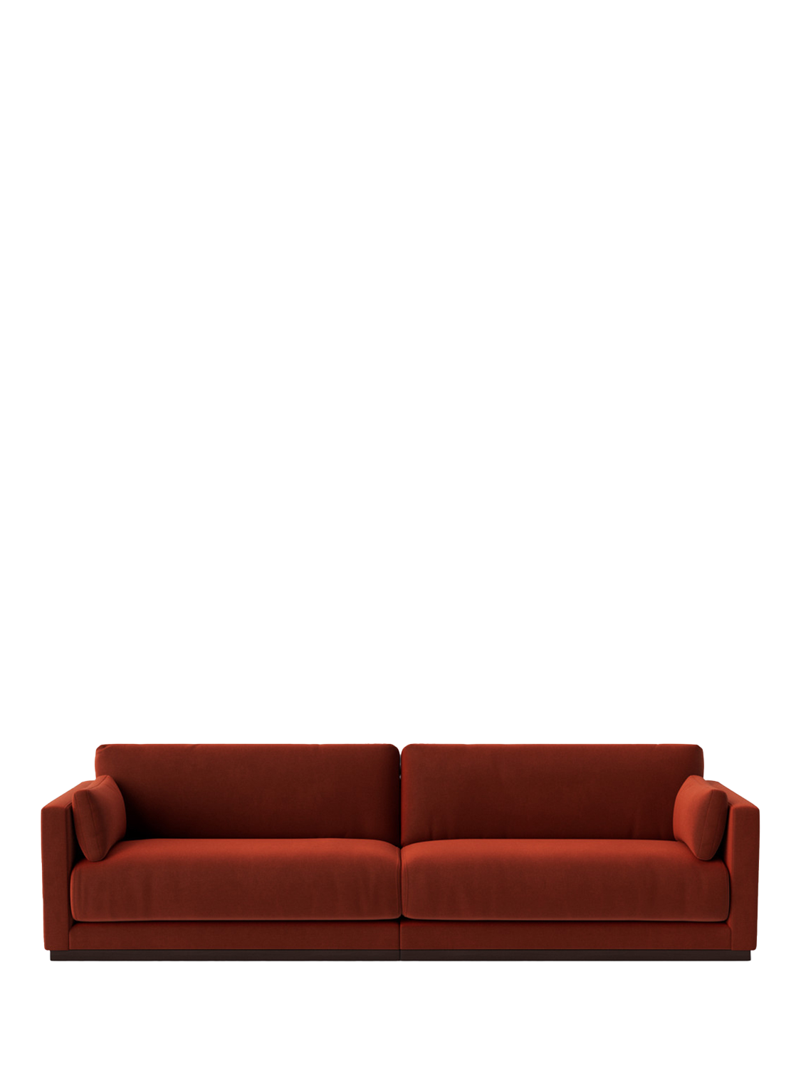 Alesund Range, Swoon Alesund Grand 4 Seater Sofa, Crushed Velvet Harissa