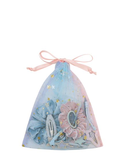 Mimi & Lula Kids' Hair Accessories Pouch, Pack of 10, Pastels, Pastels