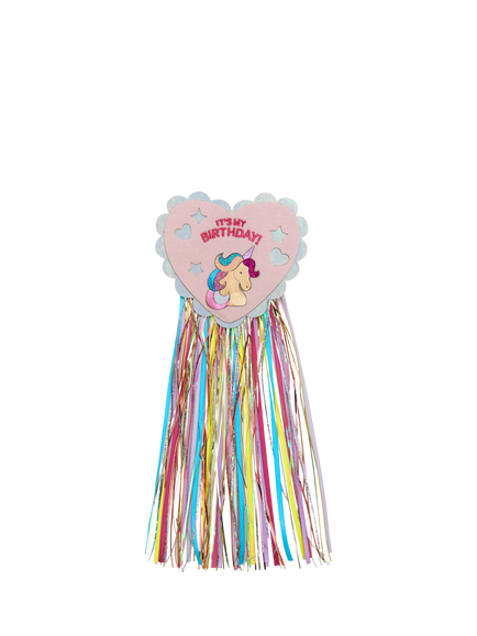 Mimi & Lula Kids' Unicorn Birthday Badge, Multi, Multi