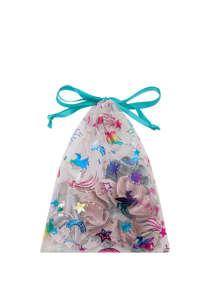 Mimi & Lula Kids' Unicornland Hair Accessories Pouch, Pack of 10, Multi, Multi