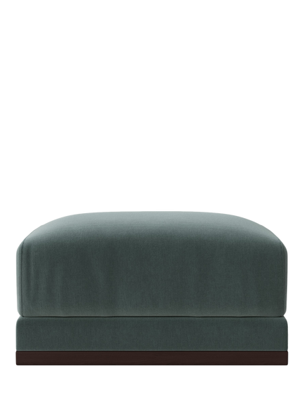 Swoon Alesund Ottoman, Crushed Velvet Hydro
