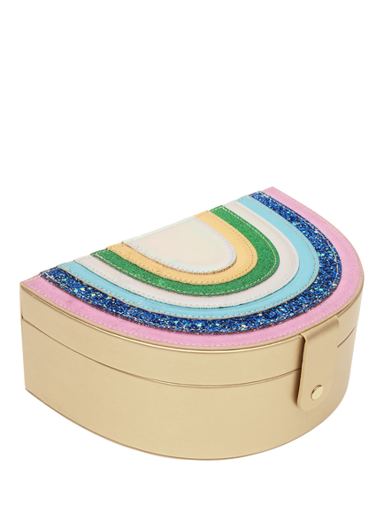 Mimi & Lula Kids' Rainbow Jewellery Box, Multi, Multi