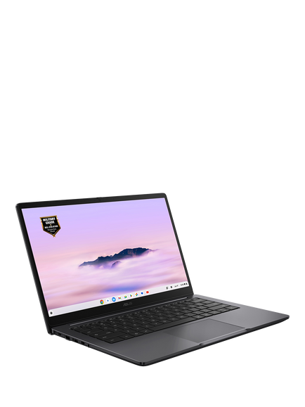 ASUS Chromebook Plus CX14 Laptop, Intel Core 3 Processor, 8GB RAM, 128GB eMMC, 14” Full HD, Grey - view 2, Grey