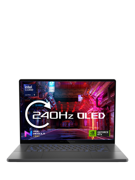 ASUS ROG Zephyrus G16 Gaming Laptop, Intel Core Ultra 9 Processor, 32GB RAM, RTX 5070 Ti, 1TB SSD, 16" 2.5K OLED, Grey, with 2 Months of Xbox Game Pass Premium, Grey, Grey