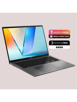 ASUS Vivobook S16 Laptop, AMD Ryzen AI 7 Processor, 16GB RAM, 1TB SSD, 16” Full HD OLED, Grey - view 2, Grey