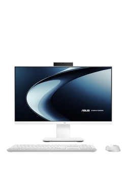 ASUS V400 AiO All-in-One Desktop PC, Intel Core 5 Processor, 16GB RAM, 512GB SSD, 23.8" Full HD, White, White