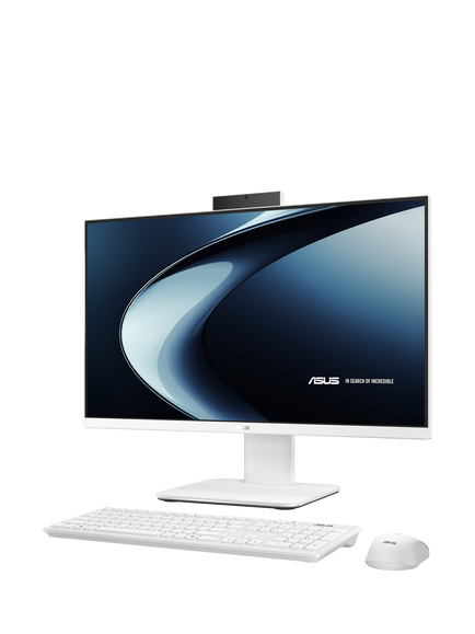 ASUS V400 AiO All-in-One Desktop PC, Intel Core 5 Processor, 16GB RAM, 512GB SSD, 23.8" Full HD, White - view 2, White