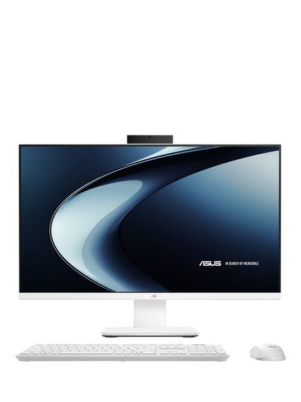 ASUS V400 AiO All-in-One Desktop PC, Intel Core 5 Processor, 16GB RAM, 512GB SSD, 27" Full HD, White, White