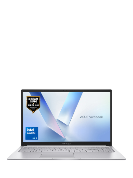 ASUS Vivobook 15 X1504 Laptop Copilot+ PC, Intel Core 5 Processor, 8GB RAM, 512GB SSD, 15.6” Full HD, Silver, Silver