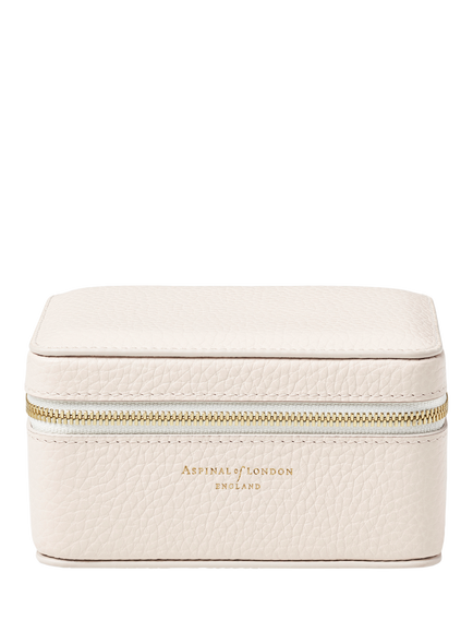 Aspinal of London Travel Watch and Ring Box, Ivory